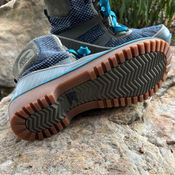 *NEW* Sorel Tivoli II Waterproof Green/Black/Blue Women's Boots Sz 9 - Picture 7 of 7